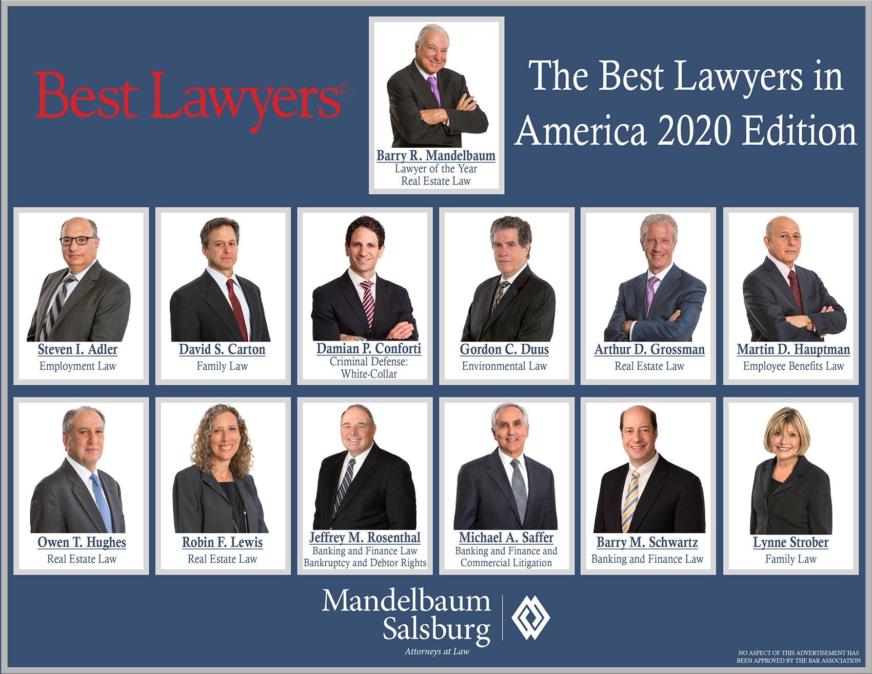 Thirteen Mandelbaum Barrett PC Attorneys Recognized By Their Peers In