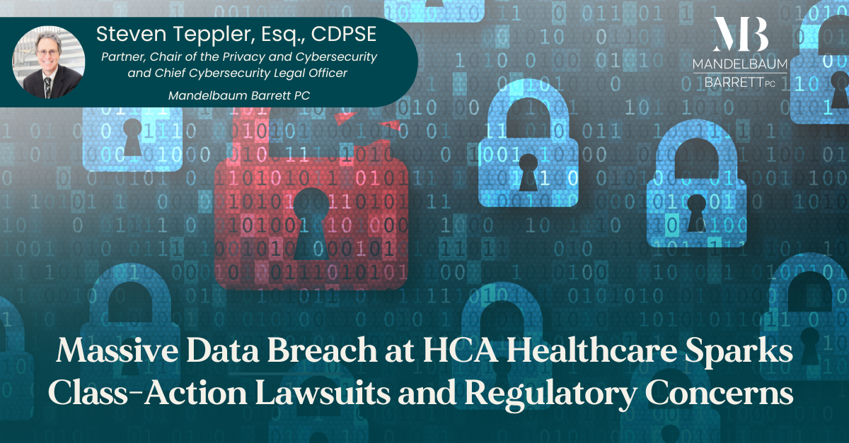 Massive Data Breach at HCA Healthcare Sparks ClassAction Lawsuits and