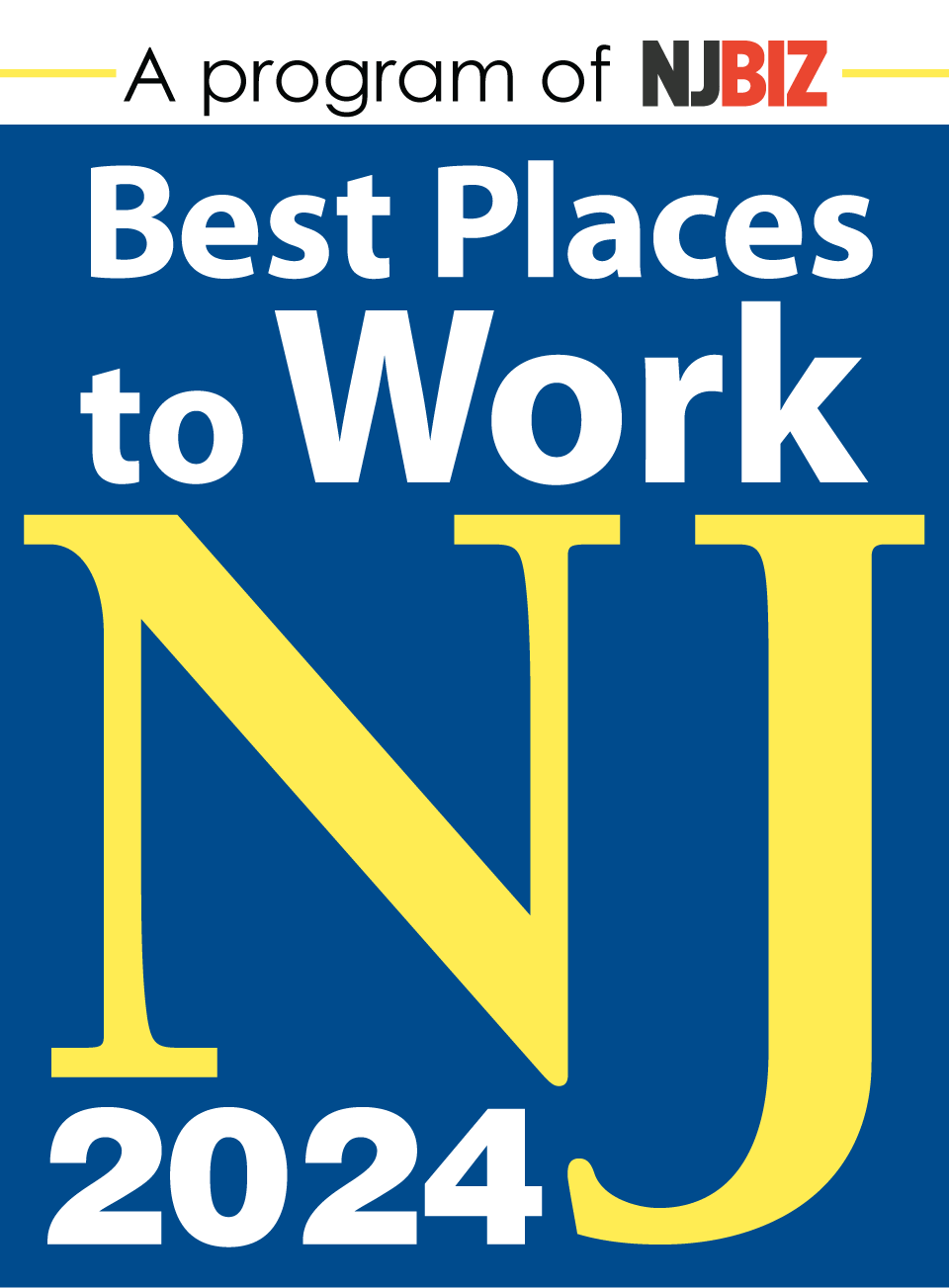 NJBIZ Best Places to Work in NJ 2024 Award