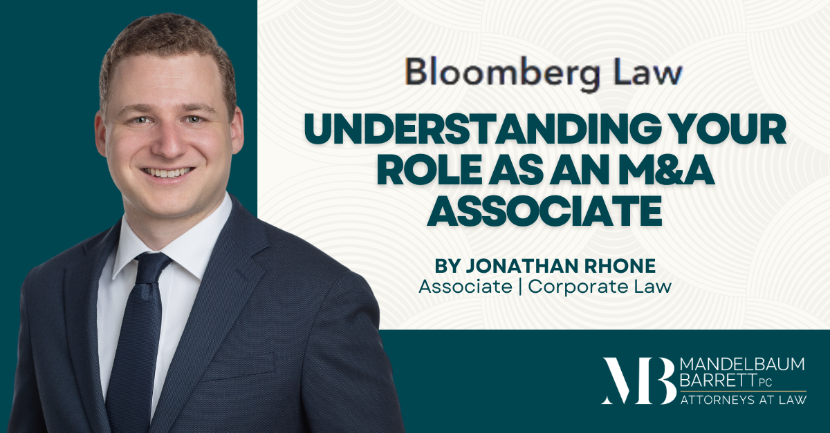Jon Renge Attorney Jonathan Rhone Discusses How New M&A Attorneys Can Build Confidence and ...