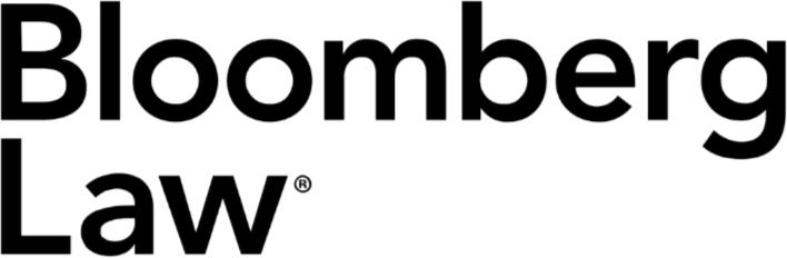 Bloomberg Law logo in black text with registered trademark