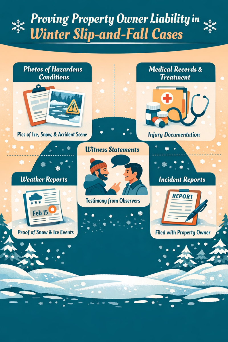 Prong Property Owner Liability in Winter Slip-and-Fall Cases