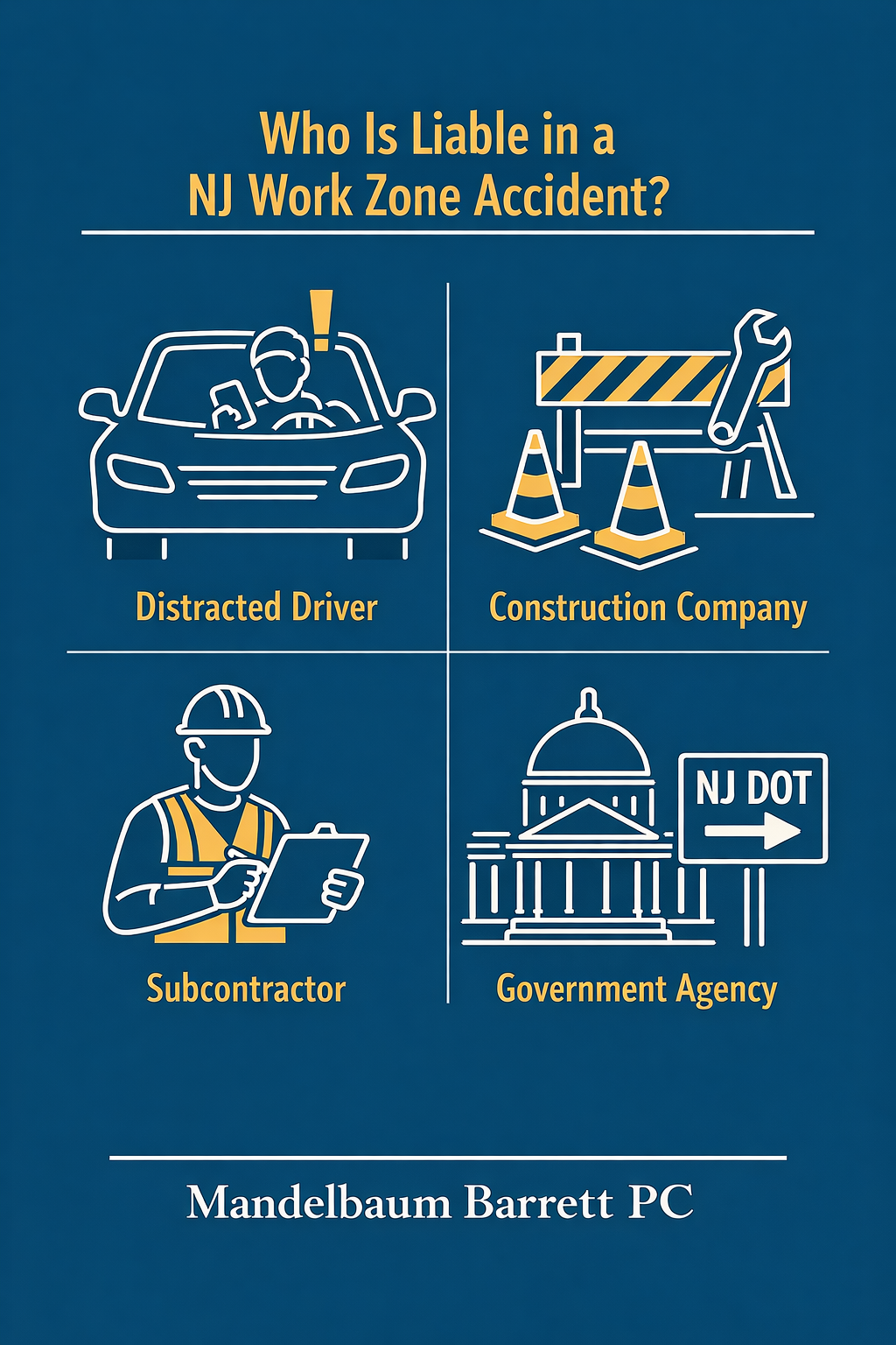 Infographic_Construction Zone Accidents in New Jersey Special Liability Rules for Highway Work Areas