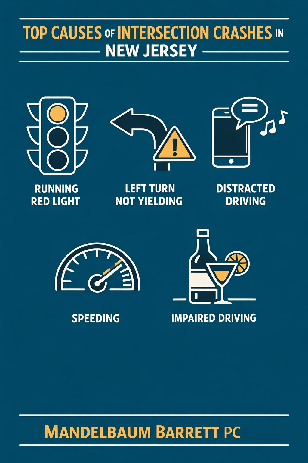 Infographic_Intersection Accidents in New Jersey Common Causes and Legal Liability