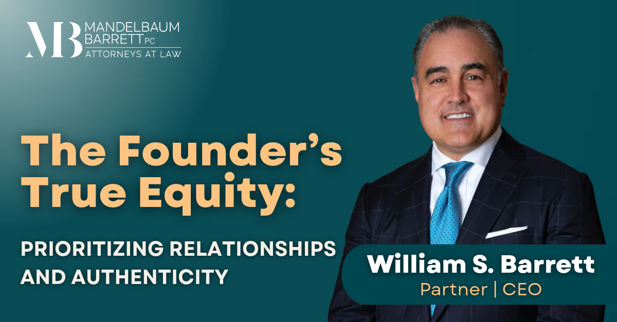 The Founder's True Equity: Prioritizing Relationships And Authenticity